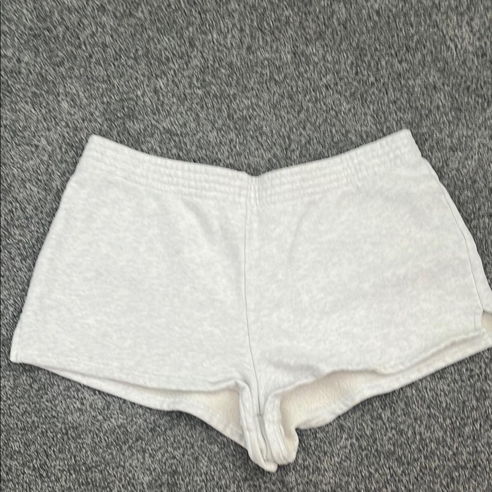 TNA Cozy Fleece Sweatshorts in Cream